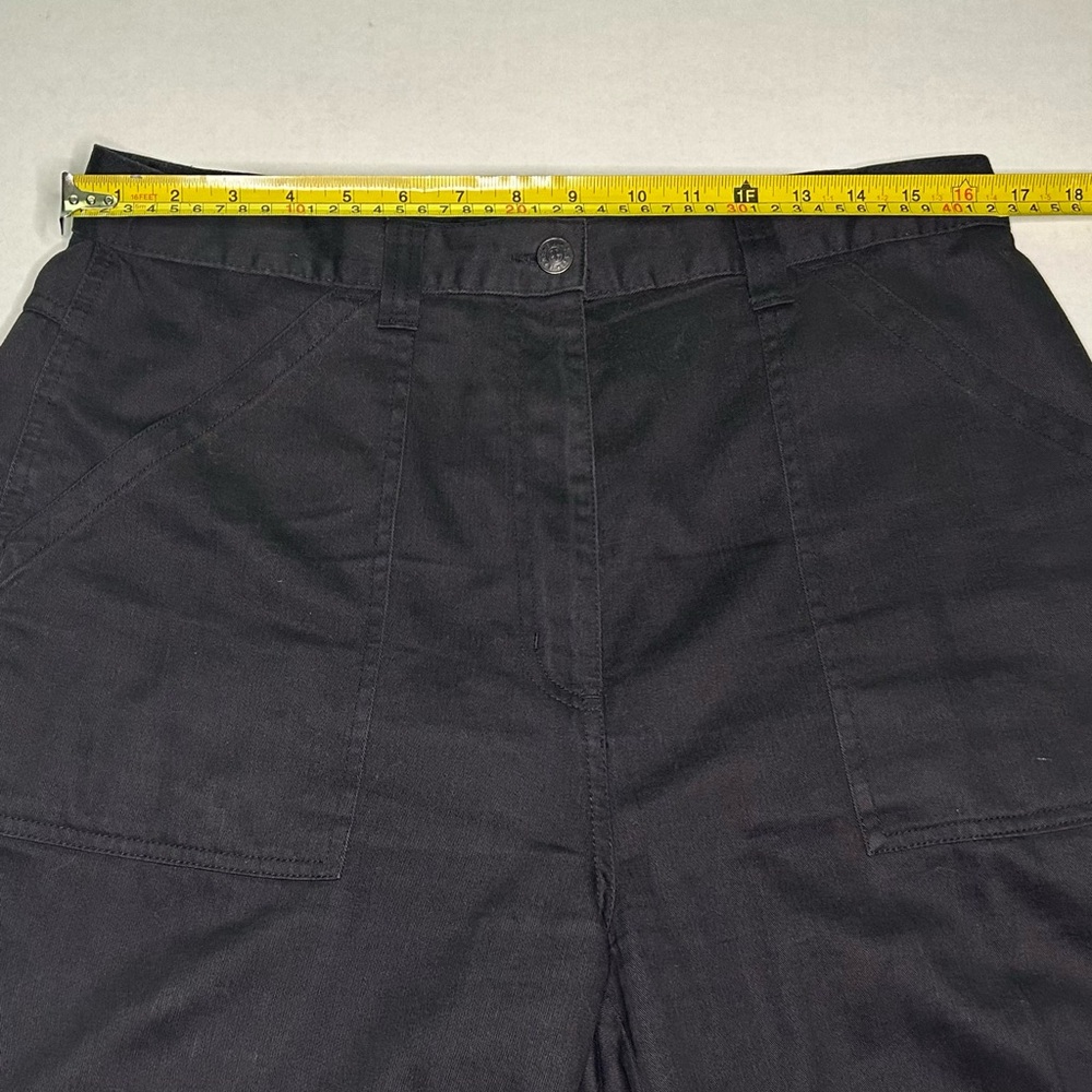 bill blass Women's Size 14 Black Carpenter-Pants-Style Wide-Leg Chinos - Picture 10 of 14